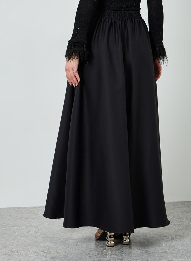 Styli Women Black A-Line Maxi Skirt - Image 4